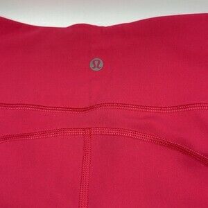Lululemon Leggings Womens 10 Wunder Train High Rise Crop Pink Run Yoga Gym